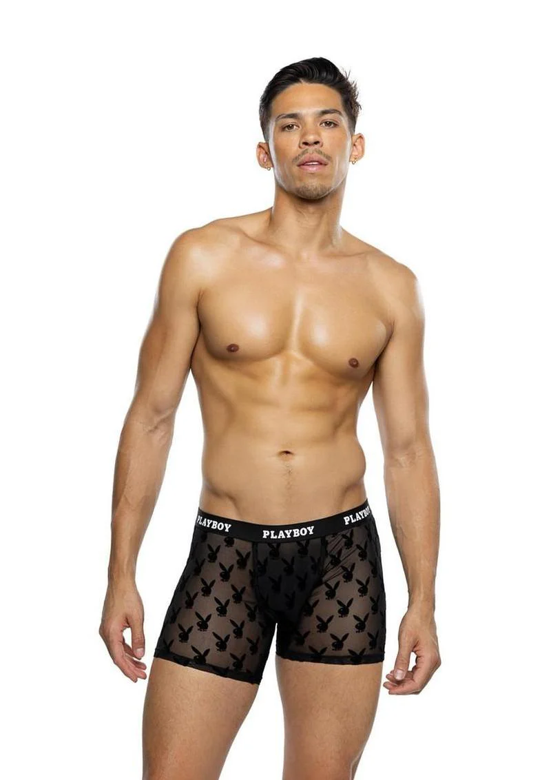 Playboy Men's Burnout Bunny Boxer Briefs - Image 3
