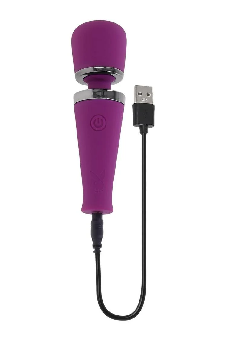 Playboy Mic Drop Wand Vibrator – Rechargeable & Powerful - Image 2