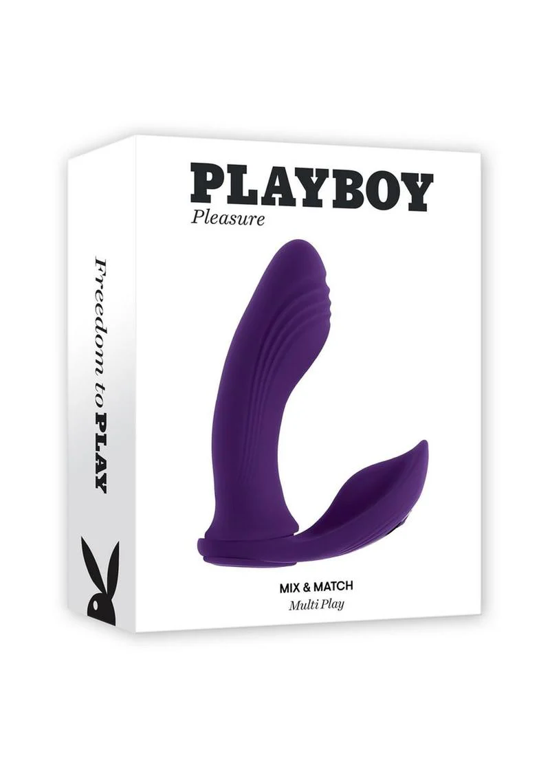 Playboy Mix & Match Silicone Rechargeable Dual Vibrator - Image 2