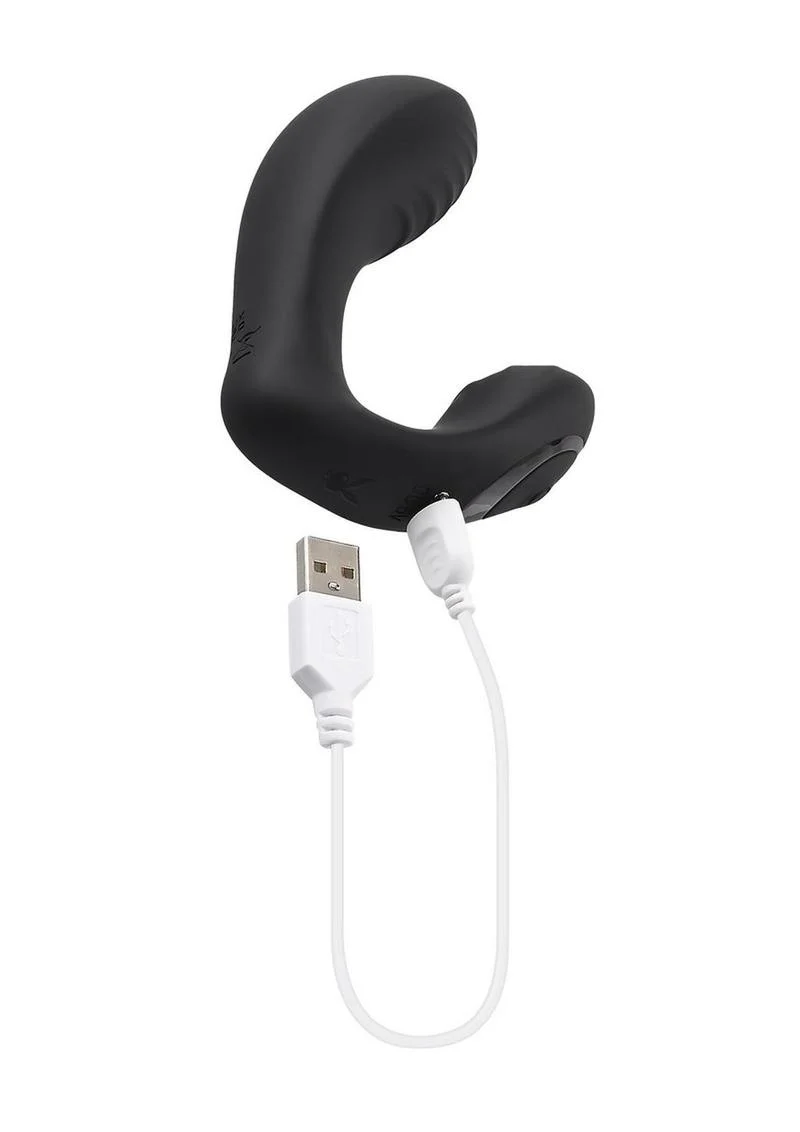 Playboy Play Time Silicone Dual Vibrator with Clitoral Stimulator - Image 3