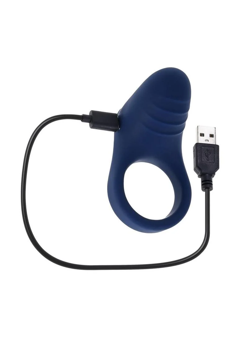 Playboy Pleasure Point Rechargeable Silicone Cock Ring - Image 3