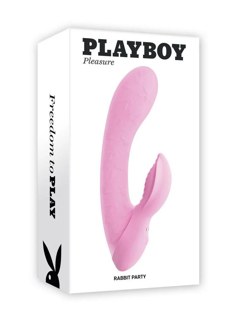 Playboy Rabbit Party Silicone Rabbit Vibrator - Image 4