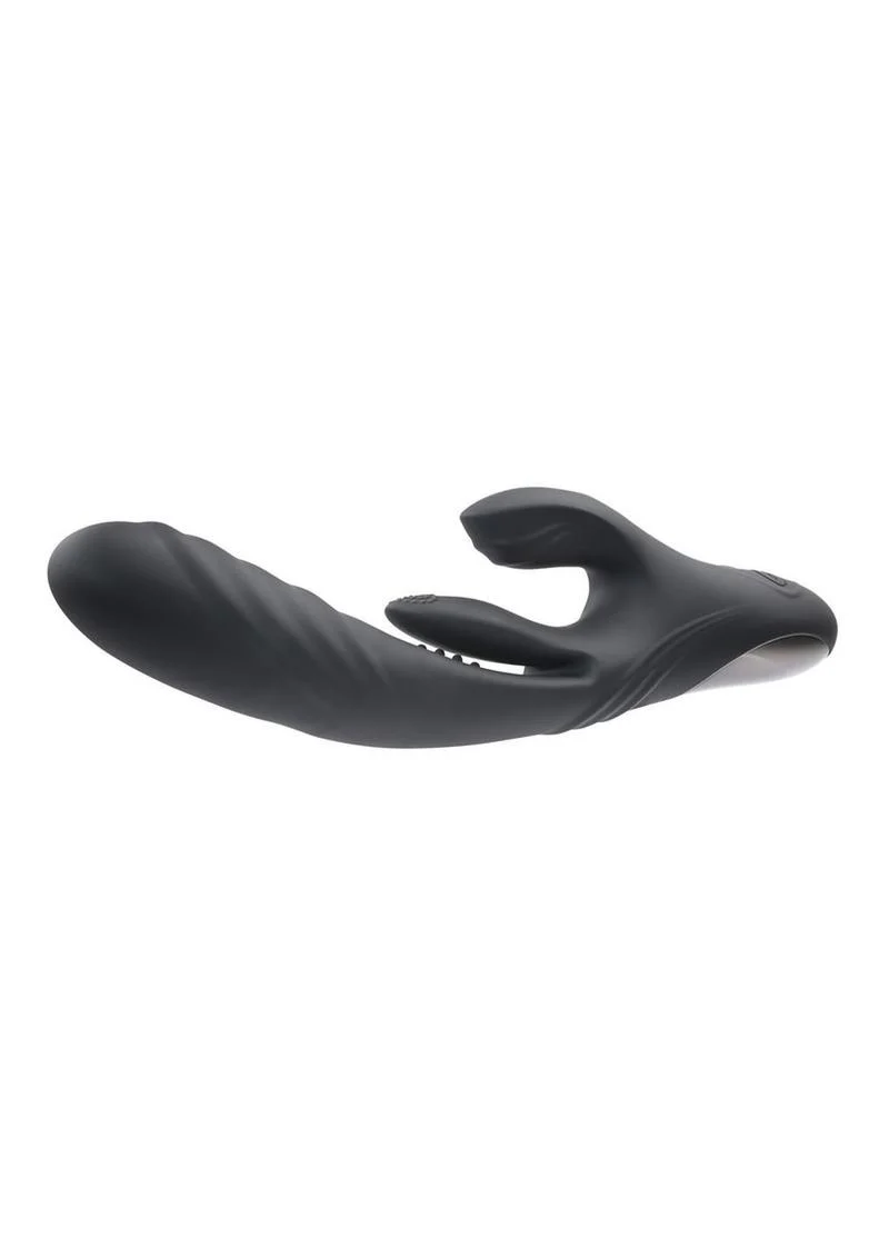 Playboy Rapid Rabbit Rechargeable Silicone Rabbit Vibrator - Image 2
