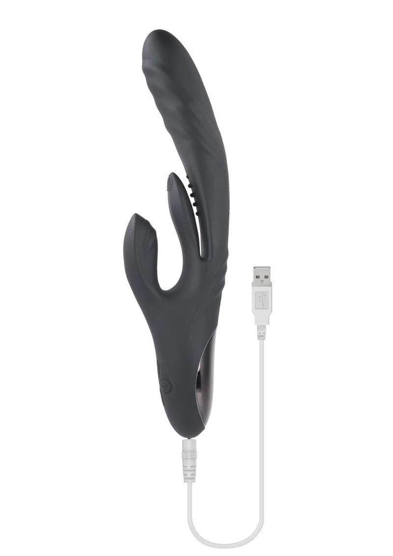 Playboy Rapid Rabbit Rechargeable Silicone Rabbit Vibrator - Image 3