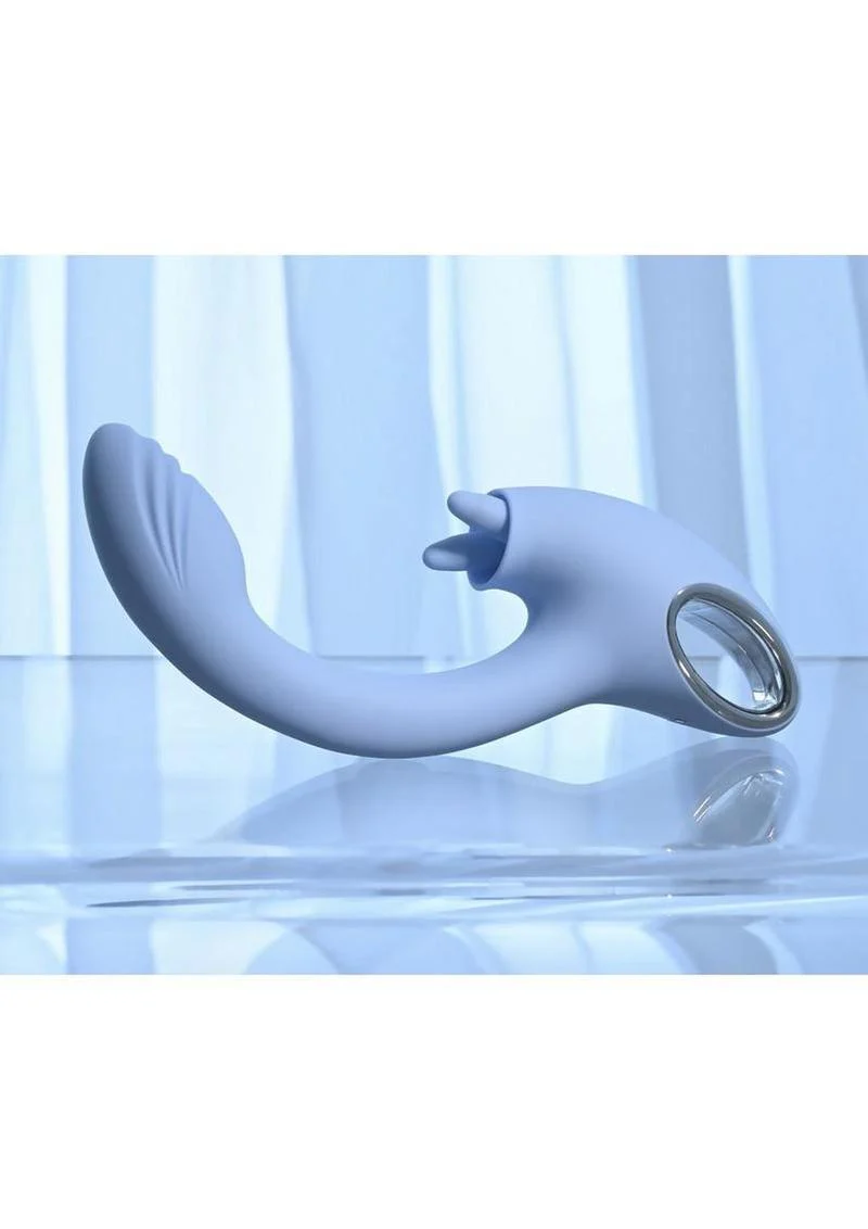 Playboy Sapphire Sky Rechargeable Silicone Dual Vibrator - Image 3