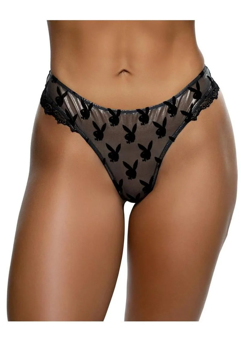 Playboy Shimmer Bunny Thong - Image 3