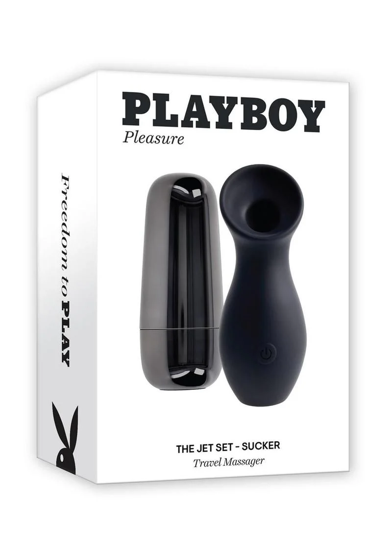 Playboy The Jet Set Sucking Rechargeable Silicone Clitoral Stimulator - Image 4
