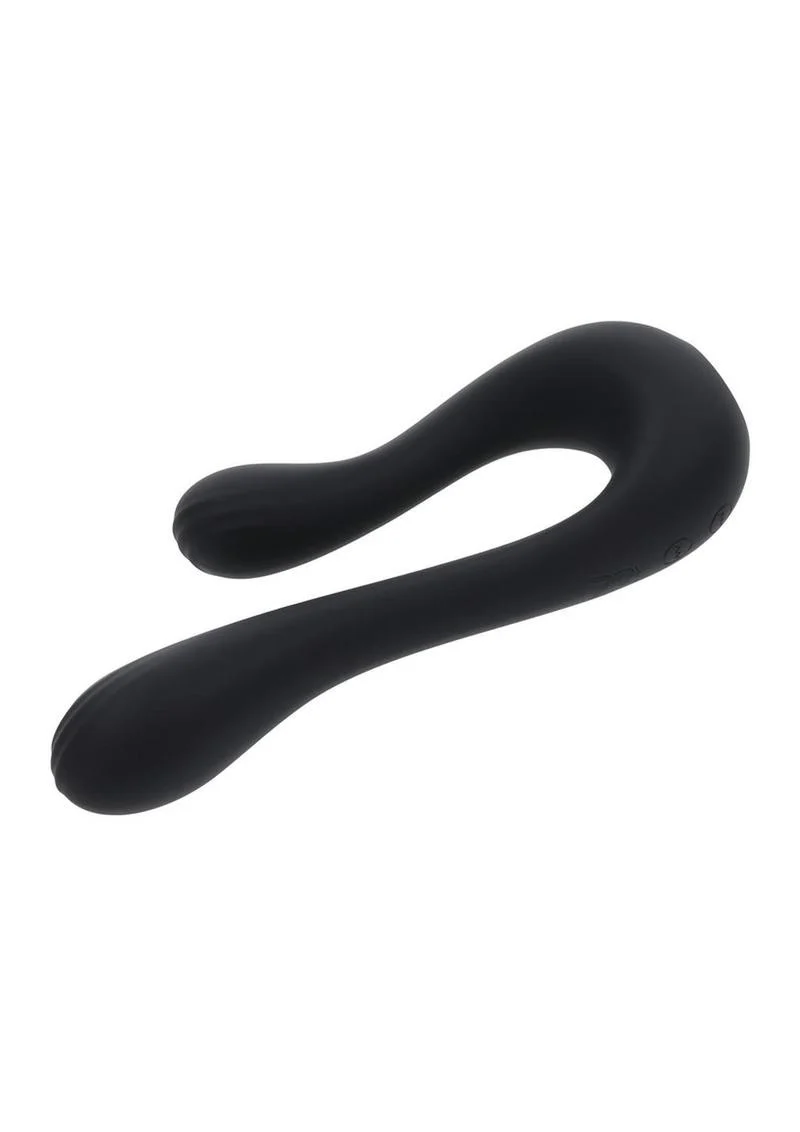 Playboy The Swan Rechargeable Silicone Dual Vibrator - Image 2