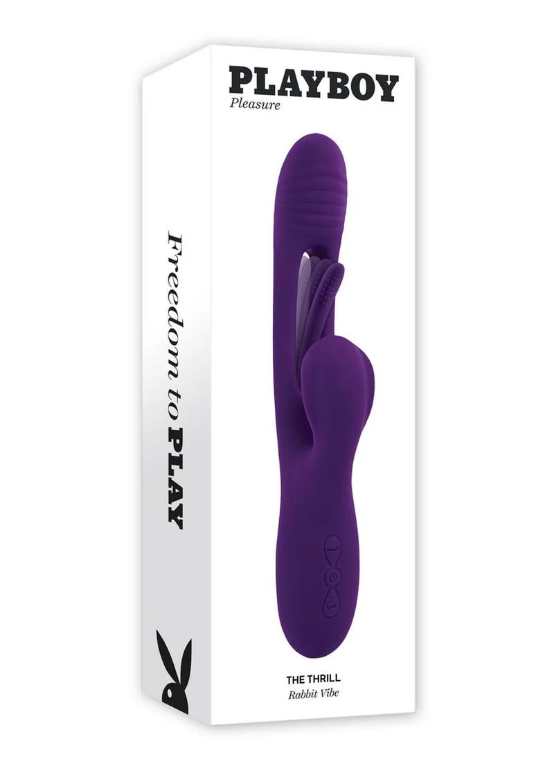 Playboy The Thrill Rechargeable Silicone Rabbit Vibrator - Image 4