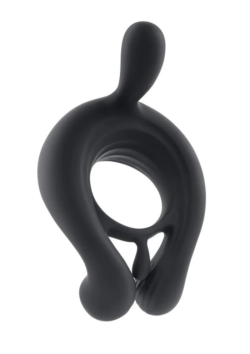 Playboy Triple Play Rechargeable Silicone Cock Ring - Image 2