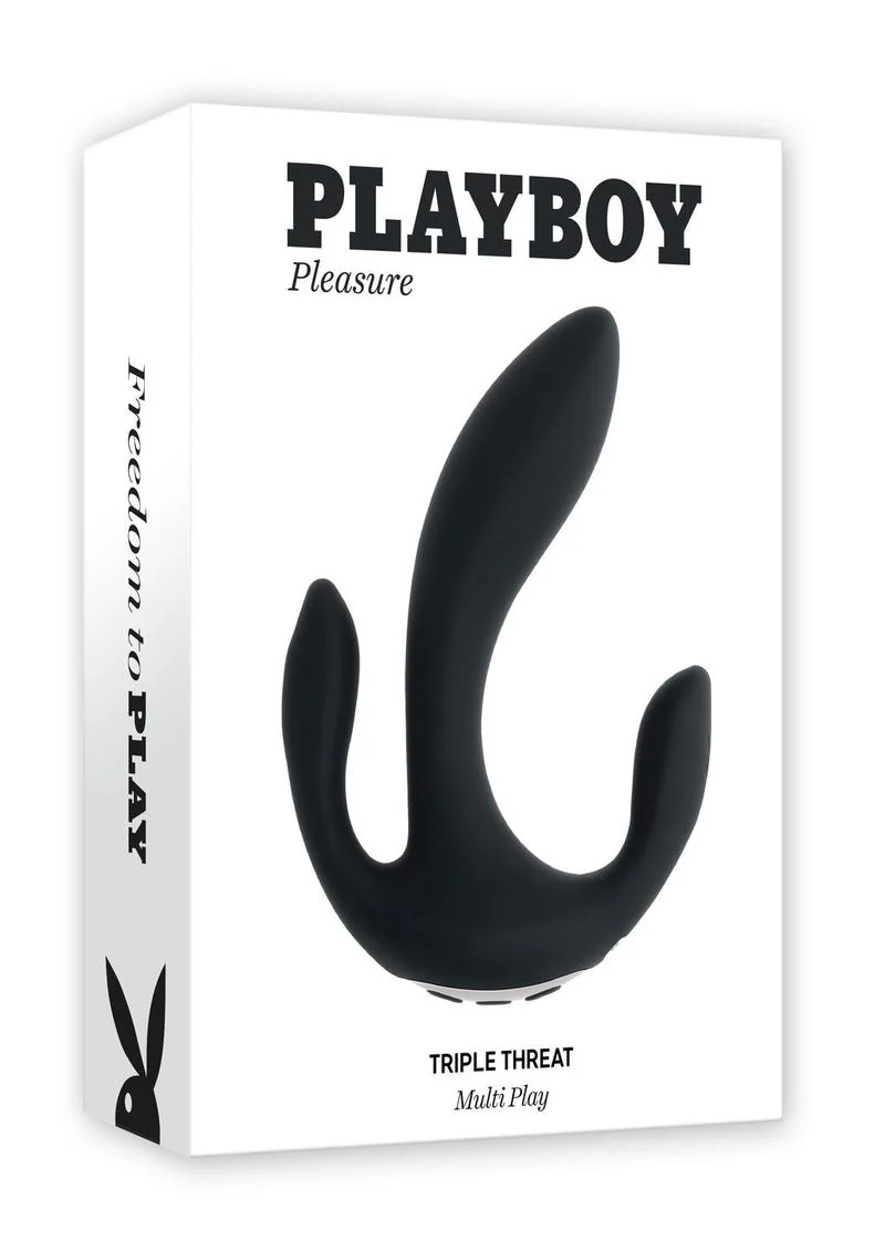 Playboy Triple Threat Rechargeable Multi Vibrator - Image 4
