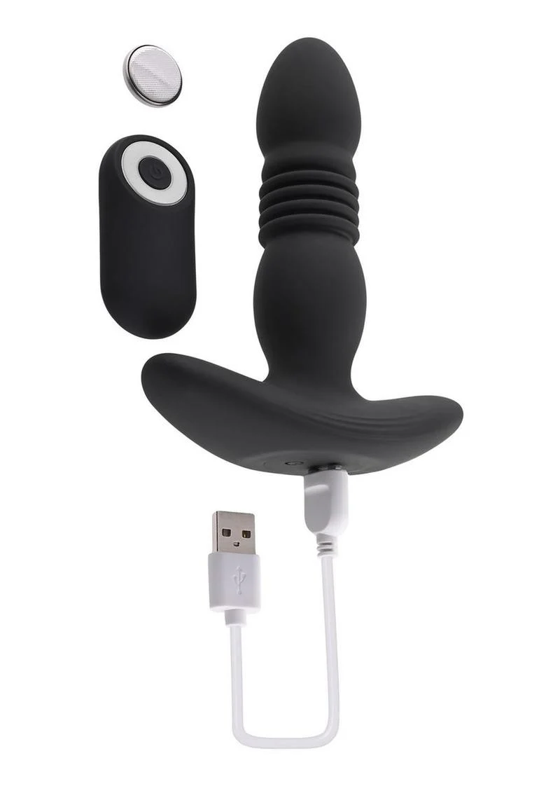 Playboy Trust The Thrust Silicone Thrusting Anal Plug - Image 3