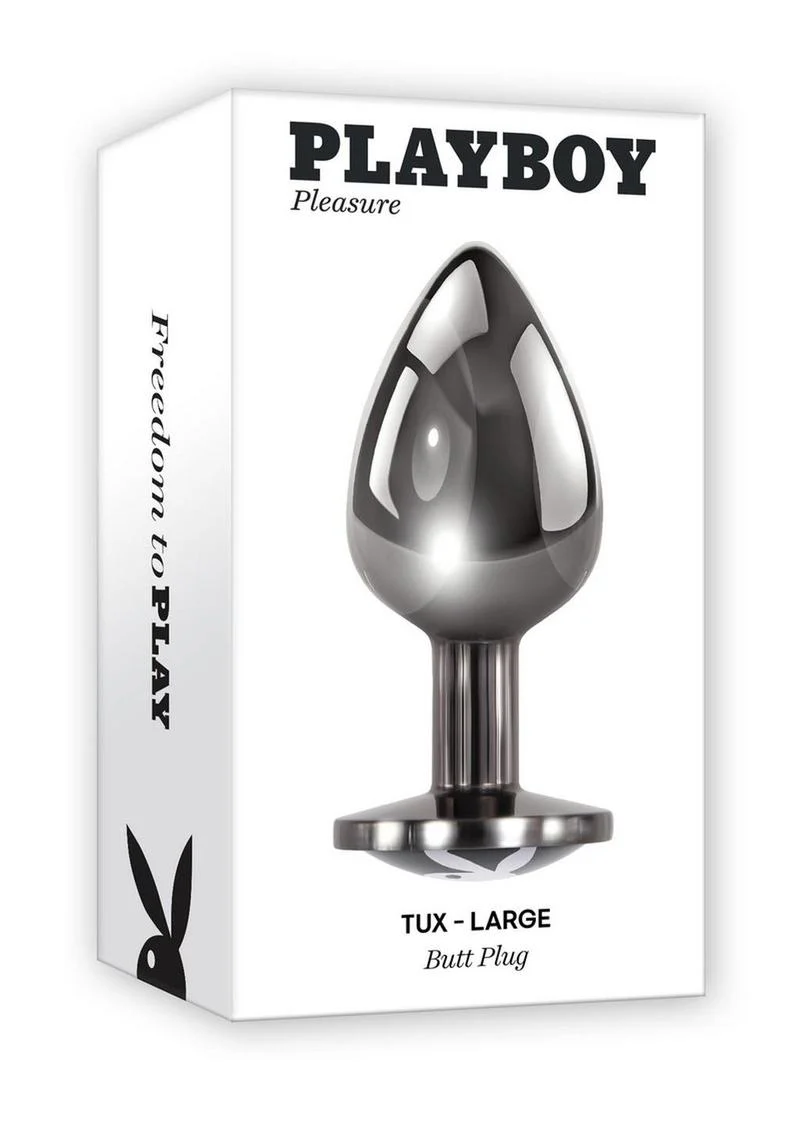 Playboy Tux Metal Butt Plug with Iconic Logo - Image 8