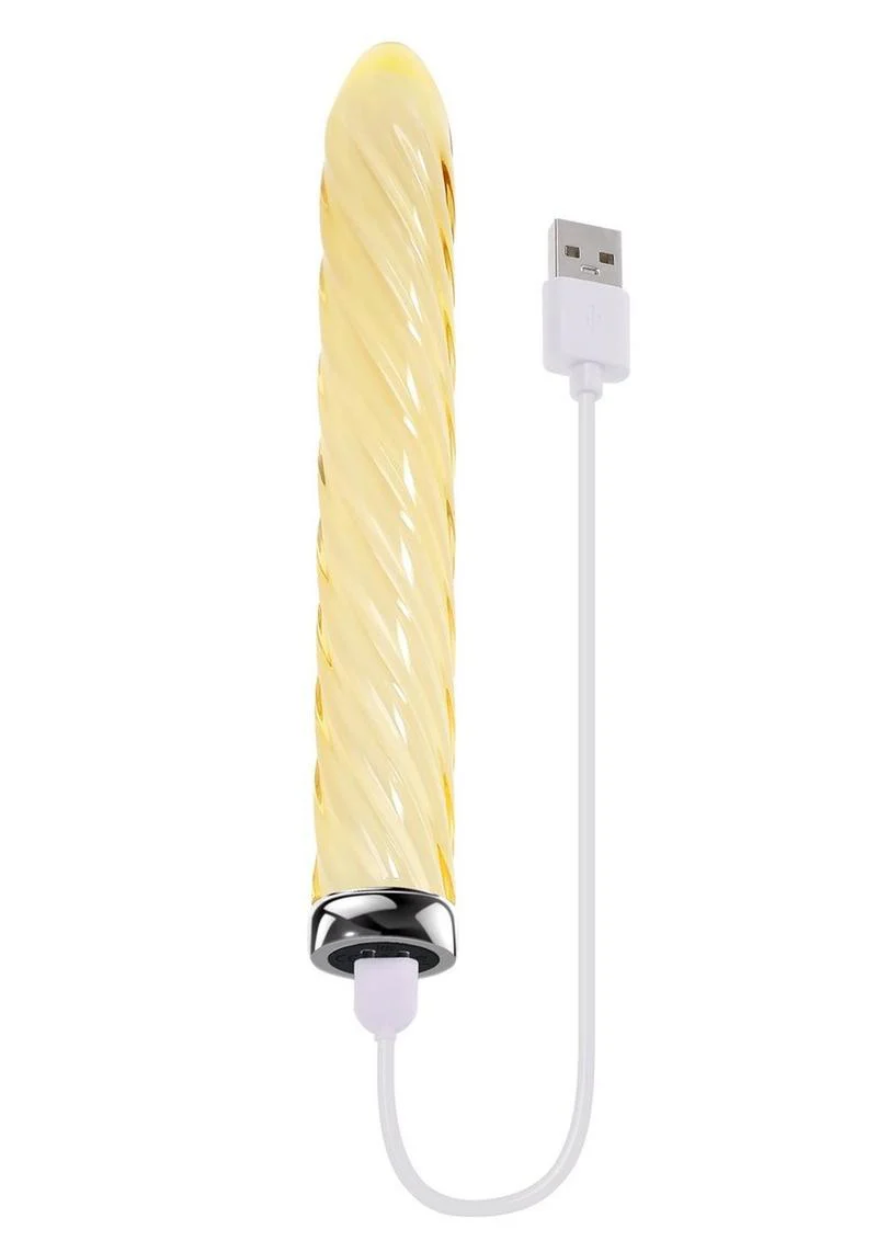 Playboy Twist Of Fate Glass Vibrator - Image 3