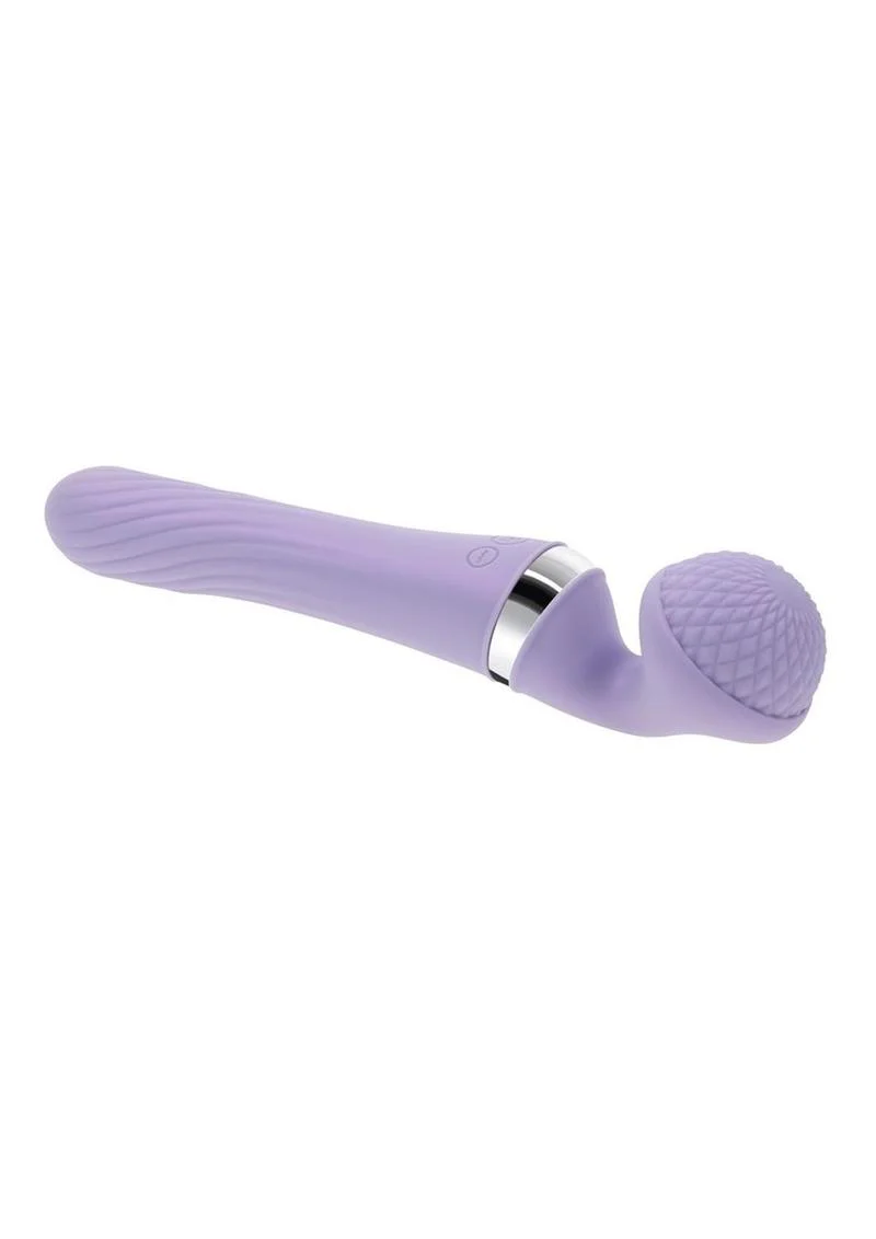 Playboy Vibrato Rechargeable Silicone Dual Ended Wand Vibrator - Image 3
