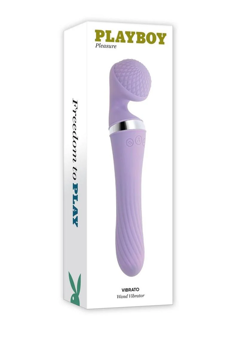 Playboy Vibrato Rechargeable Silicone Dual Ended Wand Vibrator - Image 4