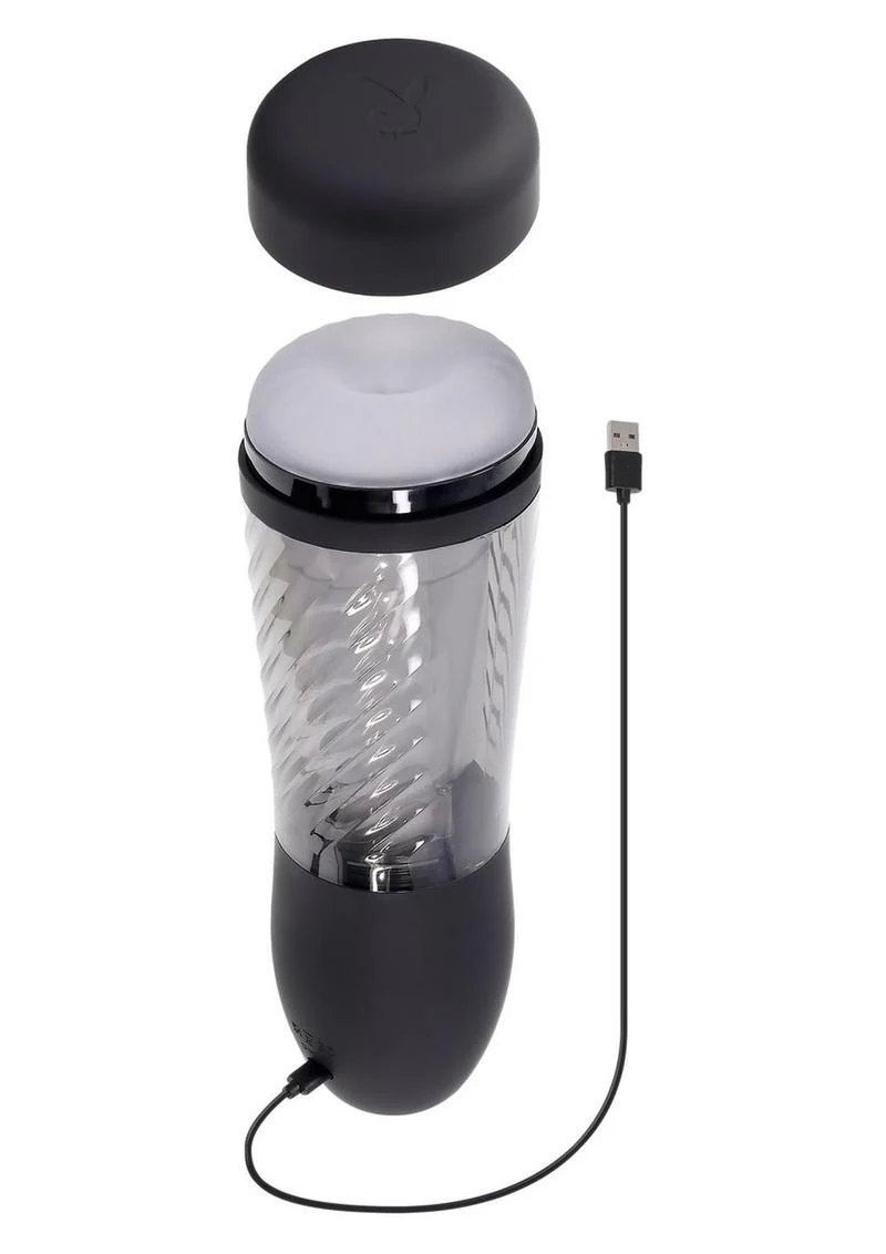 Playboy Whirlwind Rechargeable Thrusting and Spinning Stroker - Image 3