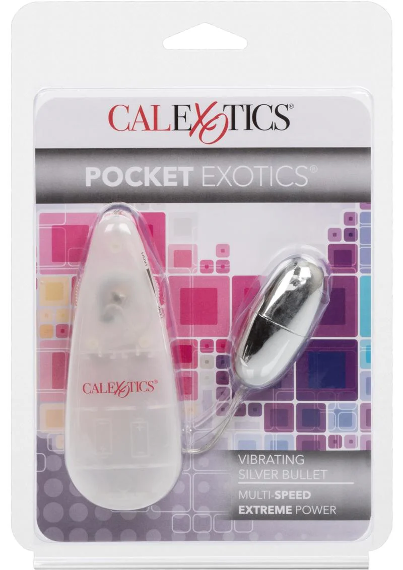 Pocket Exotics Vibrating Silver Bullet - Image 4