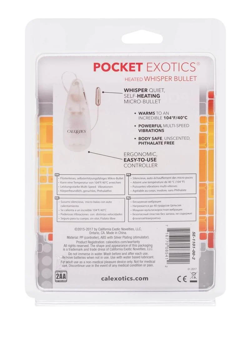 Pocket Exotics Heated  Remote Control Whisper Bullet - Image 2