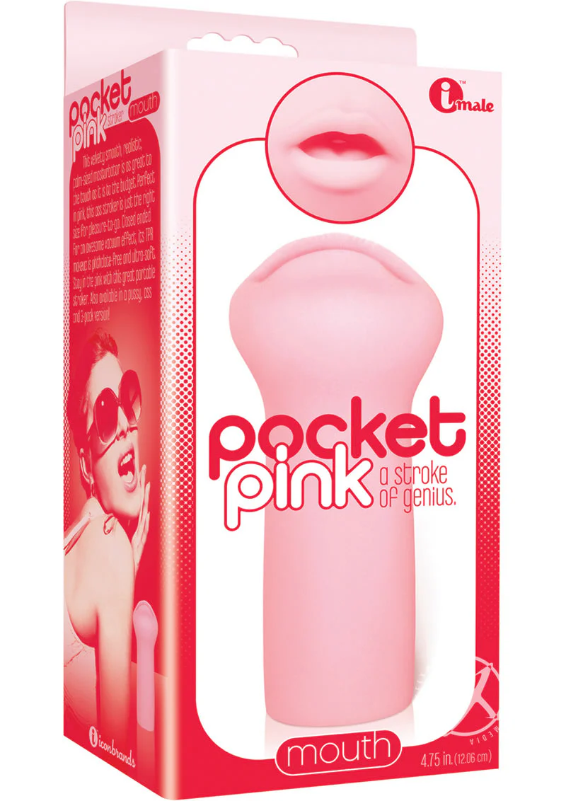 Pocket Pink Easy to Clean Mini Mouth Masturbator - Image 2