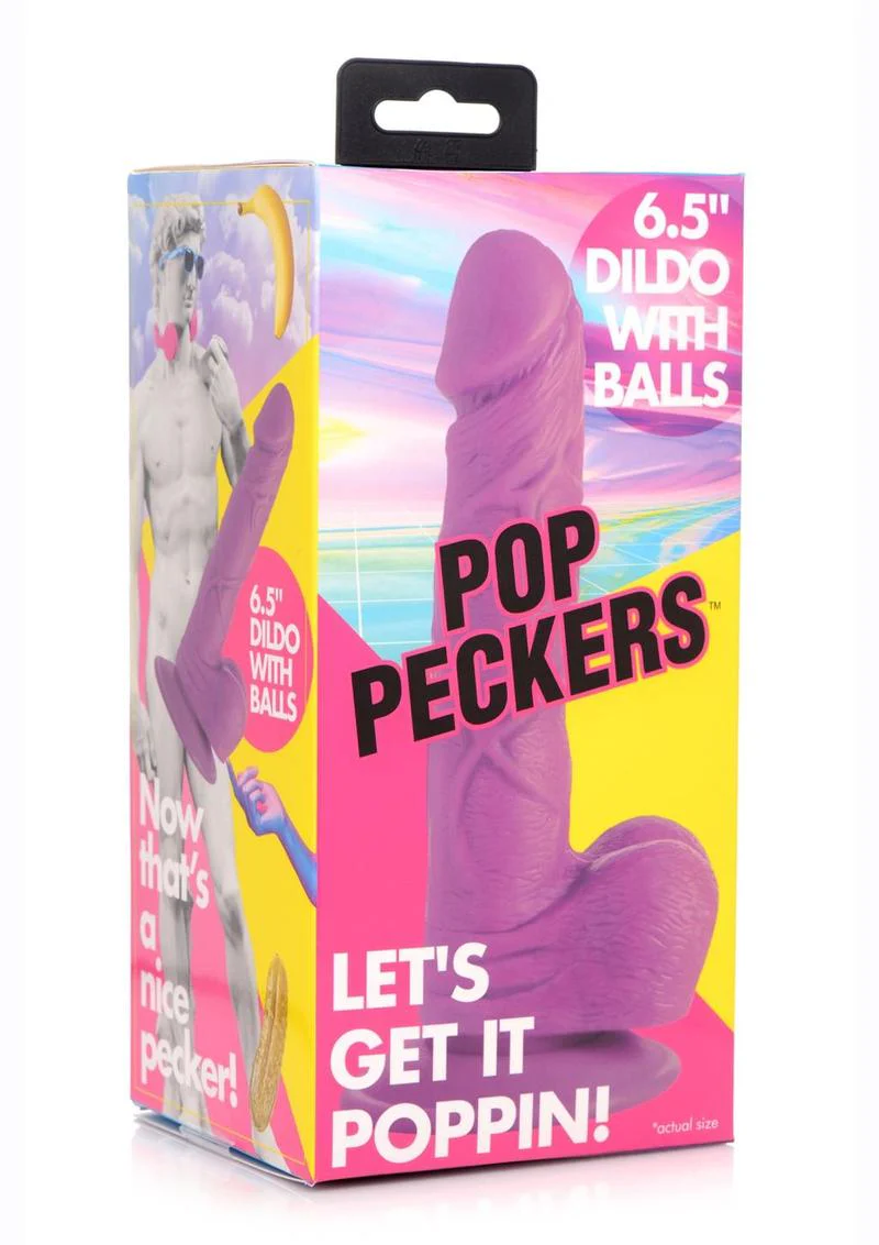 Pop Peckers Dildo With Balls - Image 43
