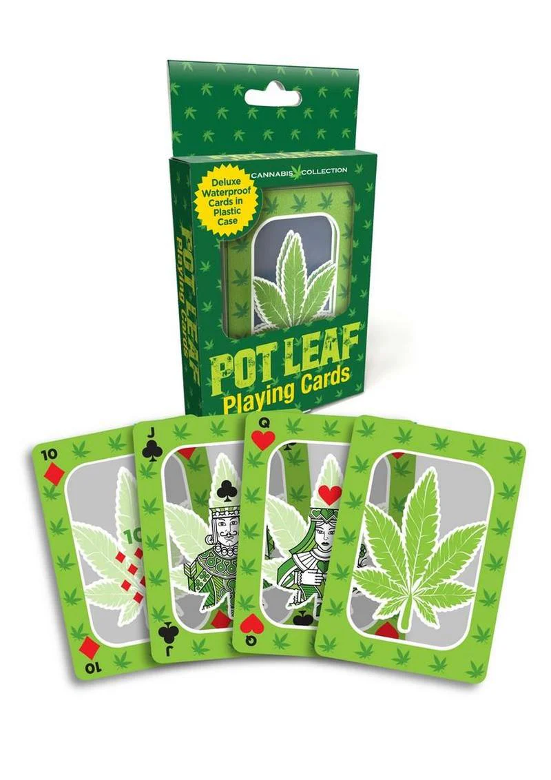 Pot Leaf Waterproof Playing Cards Deluxe Cannabis Collection - Image 3