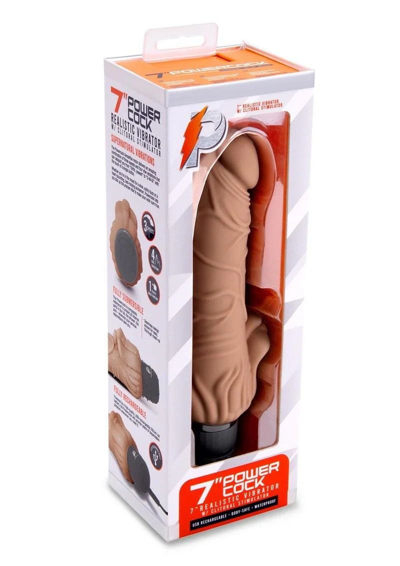 Power Cock Realistic Rechargeable Silicone Clitoral Stimulator - Image 15
