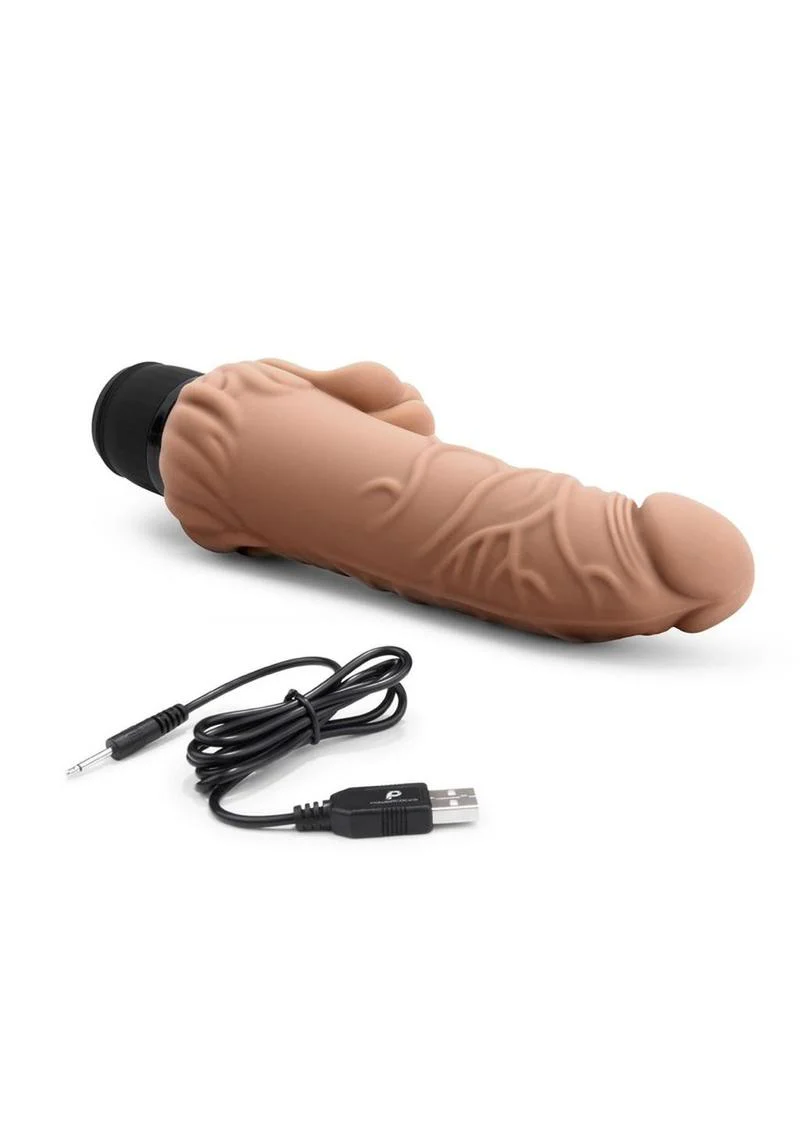 Power Cock Realistic Rechargeable Silicone Clitoral Stimulator - Image 5