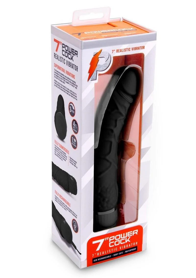 Power Cock Realistic Silicone Vibrator with Deep Vibration - Image 13