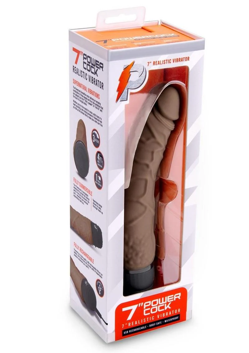 Power Cock Realistic Silicone Vibrator with Deep Vibration - Image 15