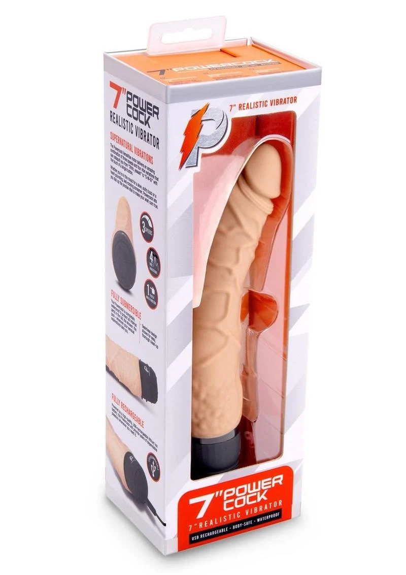 Power Cock Realistic Silicone Vibrator with Deep Vibration - Image 16