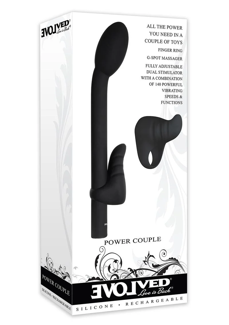 Power Couple Rechargeable G-Spot Vibe With Clitoral Stimulator - Image 4