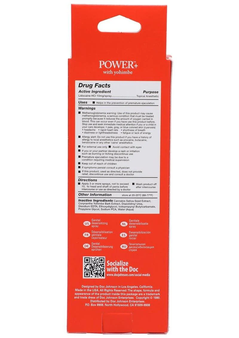 Power Plus Delay Spray with Yohimbe - Image 3