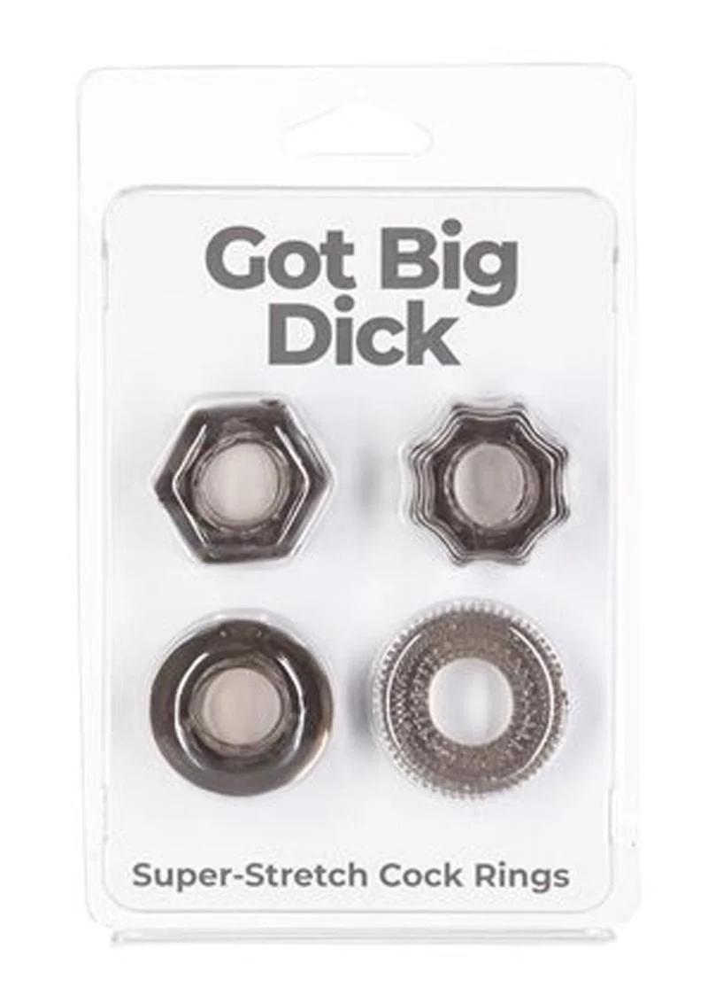 PowerBullet Got Big Dick Super Stretch Cock Rings - Image 12