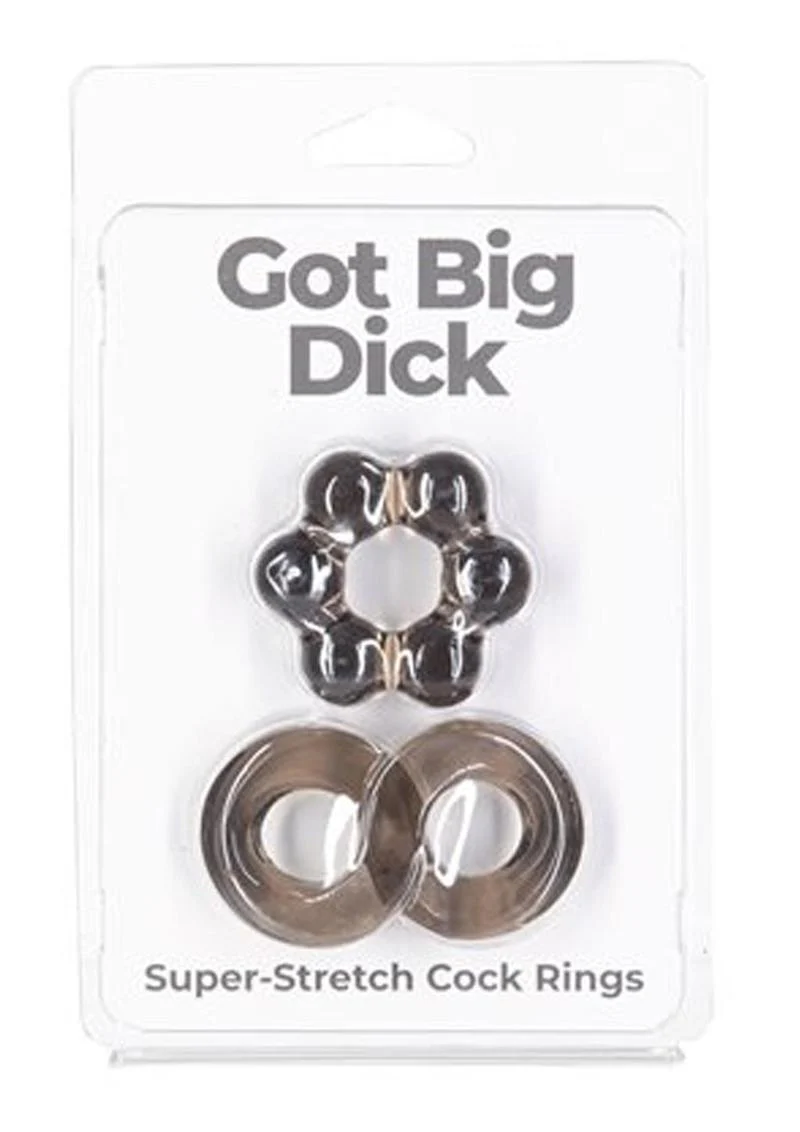 PowerBullet Got Big Dick Super Stretch Cock Rings - Image 4
