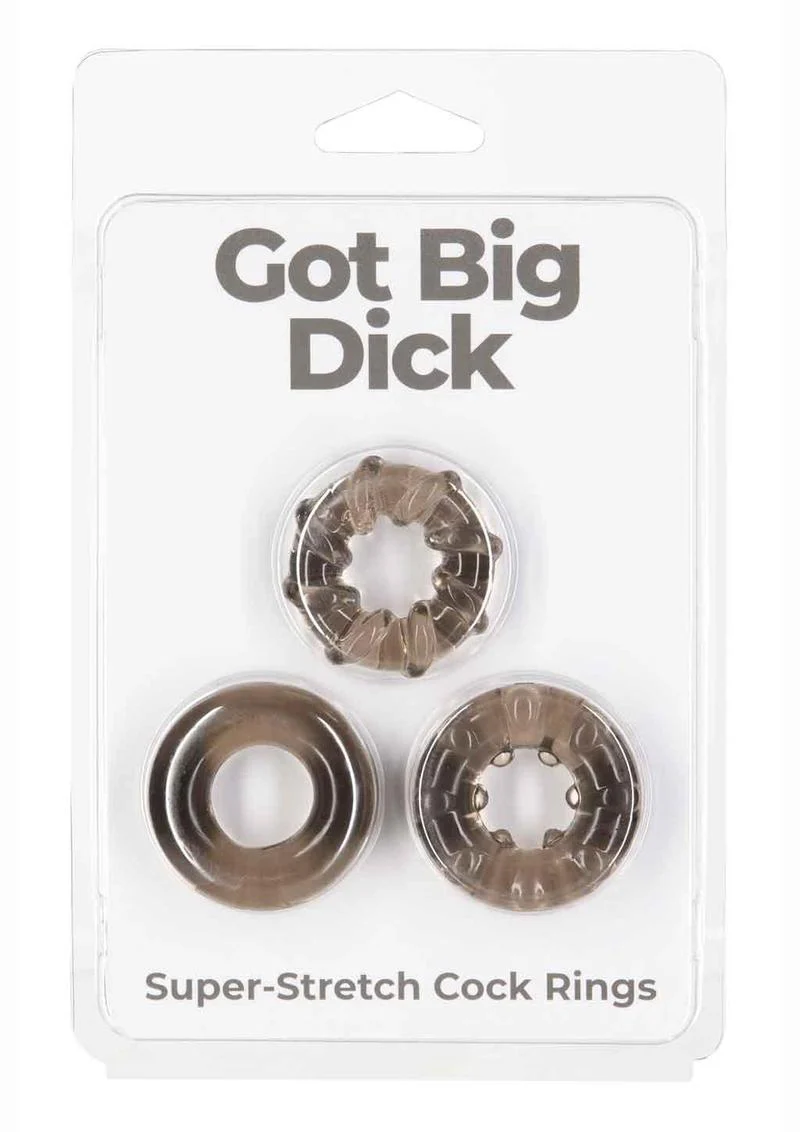PowerBullet Got Big Dick Super Stretch Cock Rings - Image 8