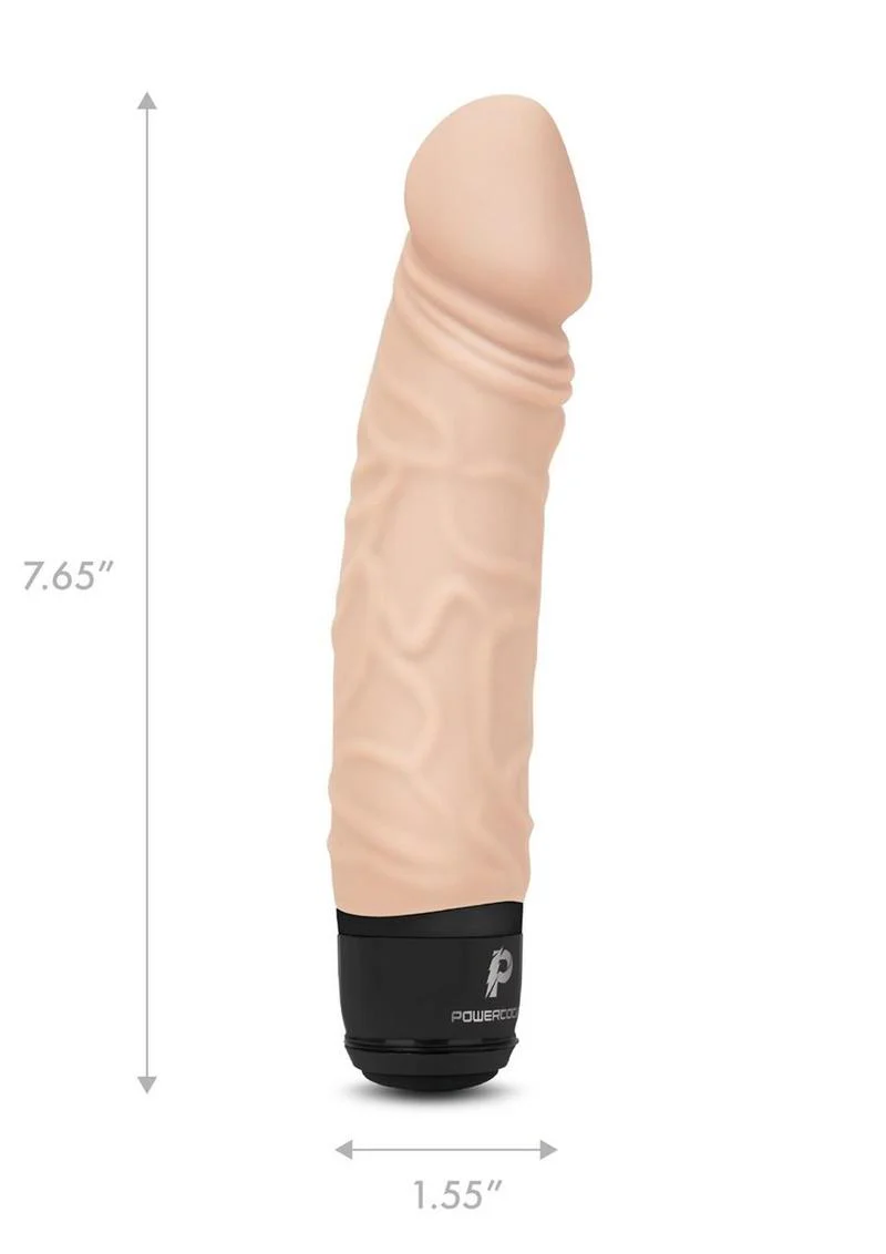 PowerCocks 6 Inch Silicone Rechargeable Realistic Vibrator - Image 10