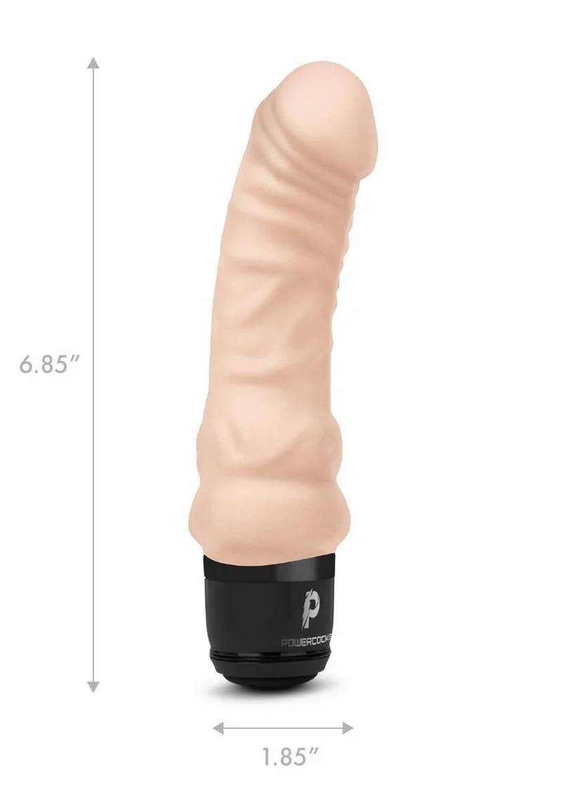 PowerCocks 6 Inch Silicone Rechargeable Realistic Vibrator - Image 20