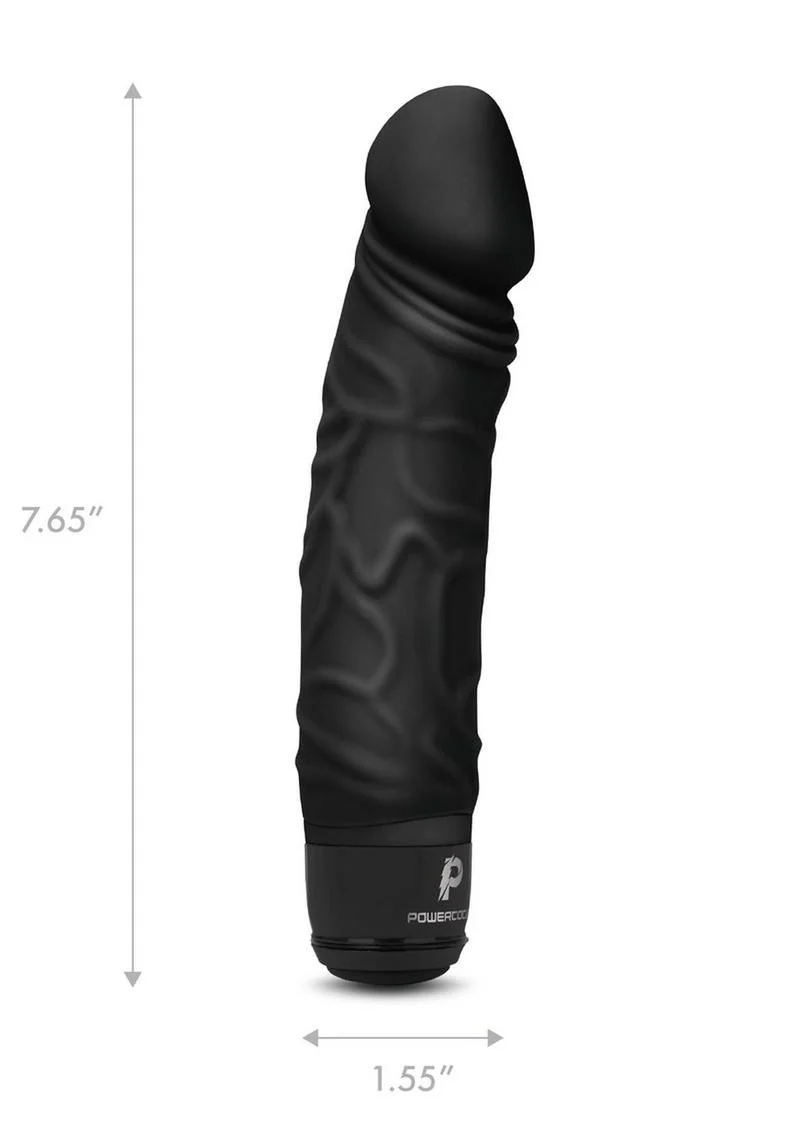 PowerCocks 6 Inch Silicone Rechargeable Realistic Vibrator - Image 3