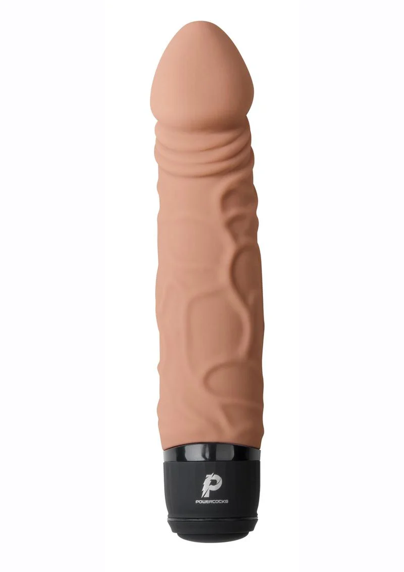 PowerCocks 6 Inch Silicone Rechargeable Realistic Vibrator - Image 4