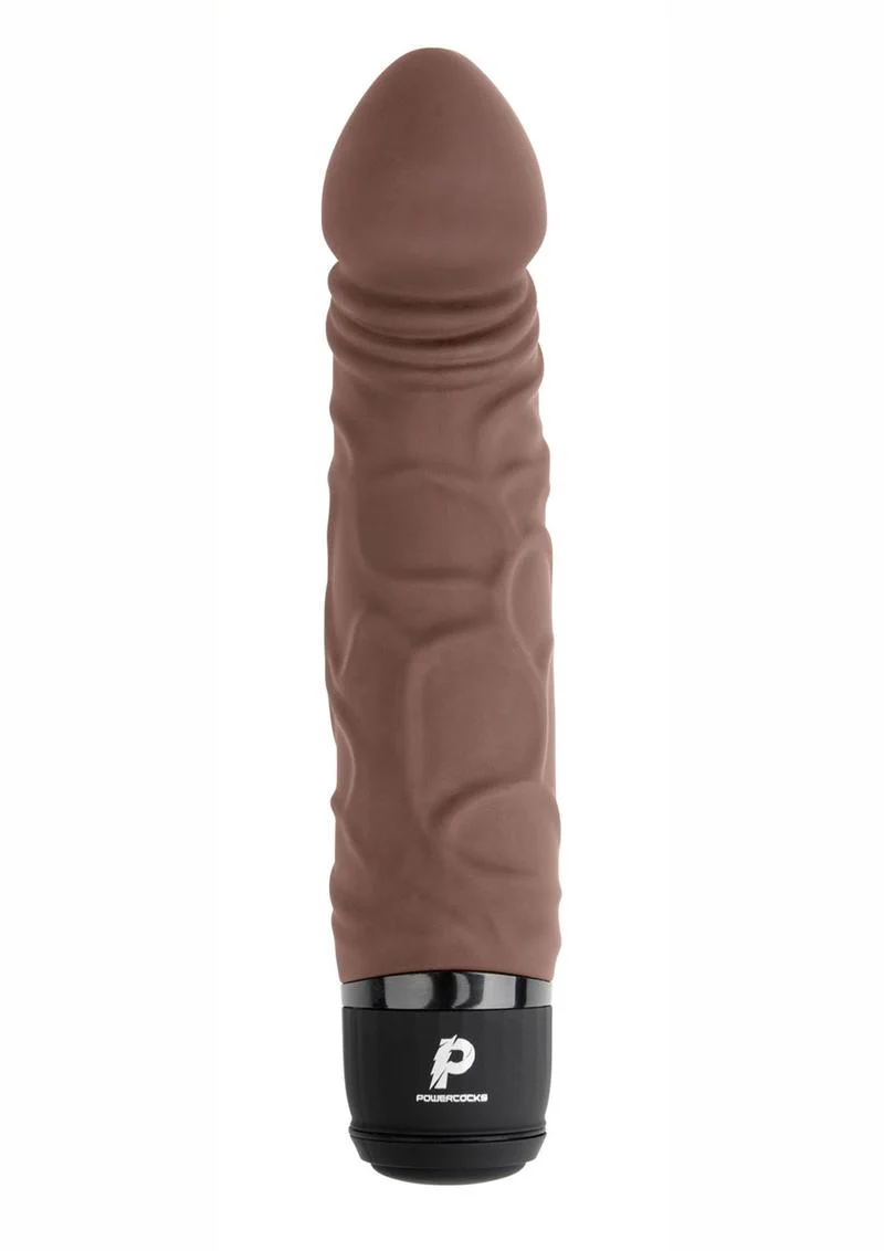 PowerCocks 6 Inch Silicone Rechargeable Realistic Vibrator - Image 6