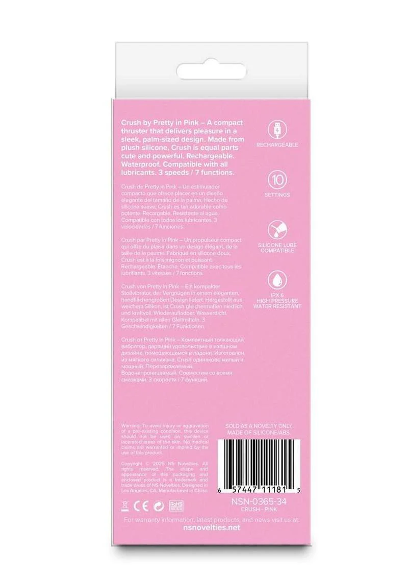Pretty in Pink Crush Rechargeable Vibrator - Image 3