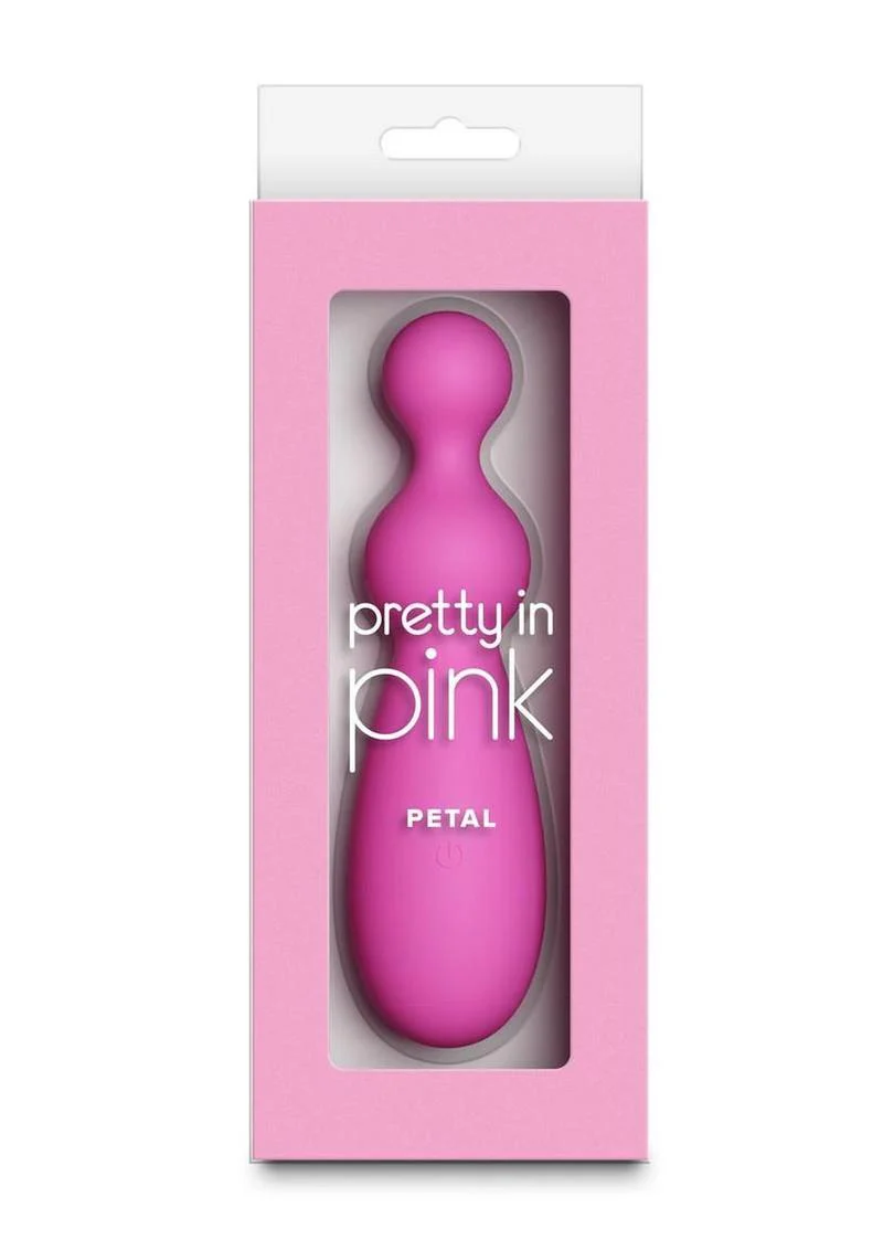 Pretty in Pink Petal Rechargeable Beaded Vibrator - Image 3