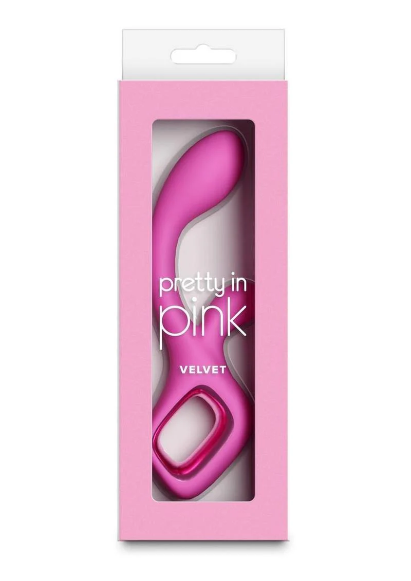 Pretty in Pink Velvet G-Spot Rabbit Vibrator - Image 4