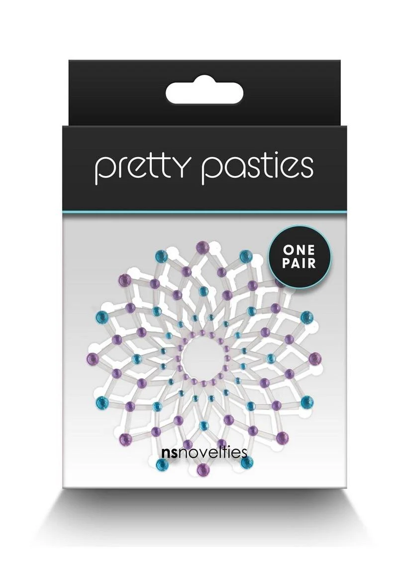 Pretty Pasties Charm II Blue And Purple One Pair - Image 2