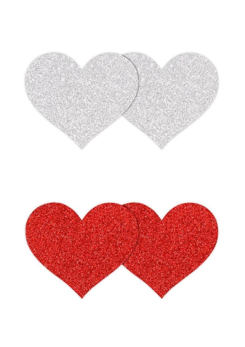 Pretty Pasties Glitter Hearts - Image 2