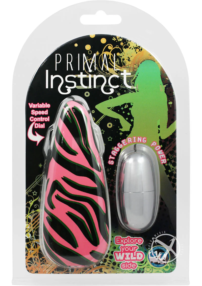 Primal Instinct Zebra Print Bullet Vibrator - Image 16