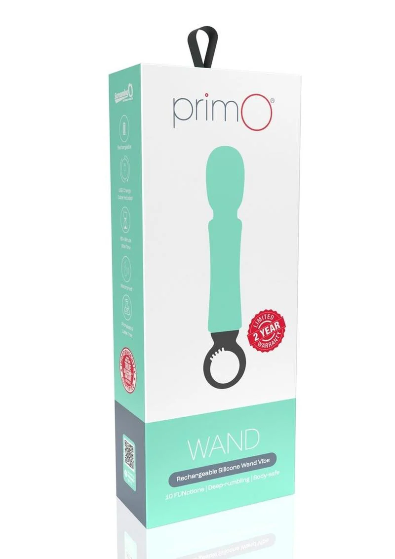 Primo Rechargeable Silicone Wand Vibe - Image 12