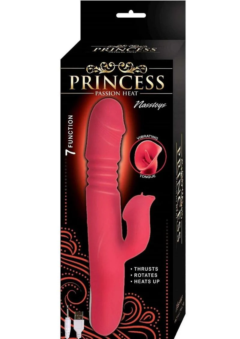 Princess Passion Heat Rechargeable Coral Silicone Warming Vibrator - Image 7