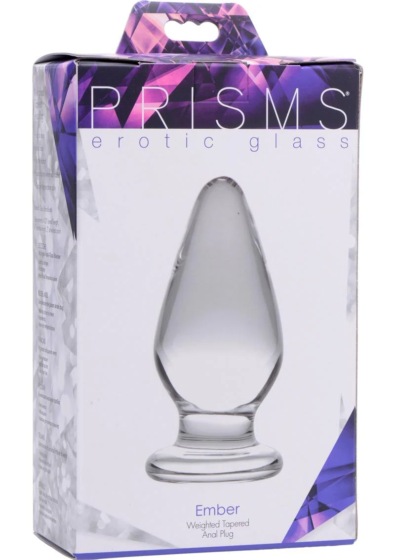 Prisms Ember Weighted Glass Anal Plug - Image 4